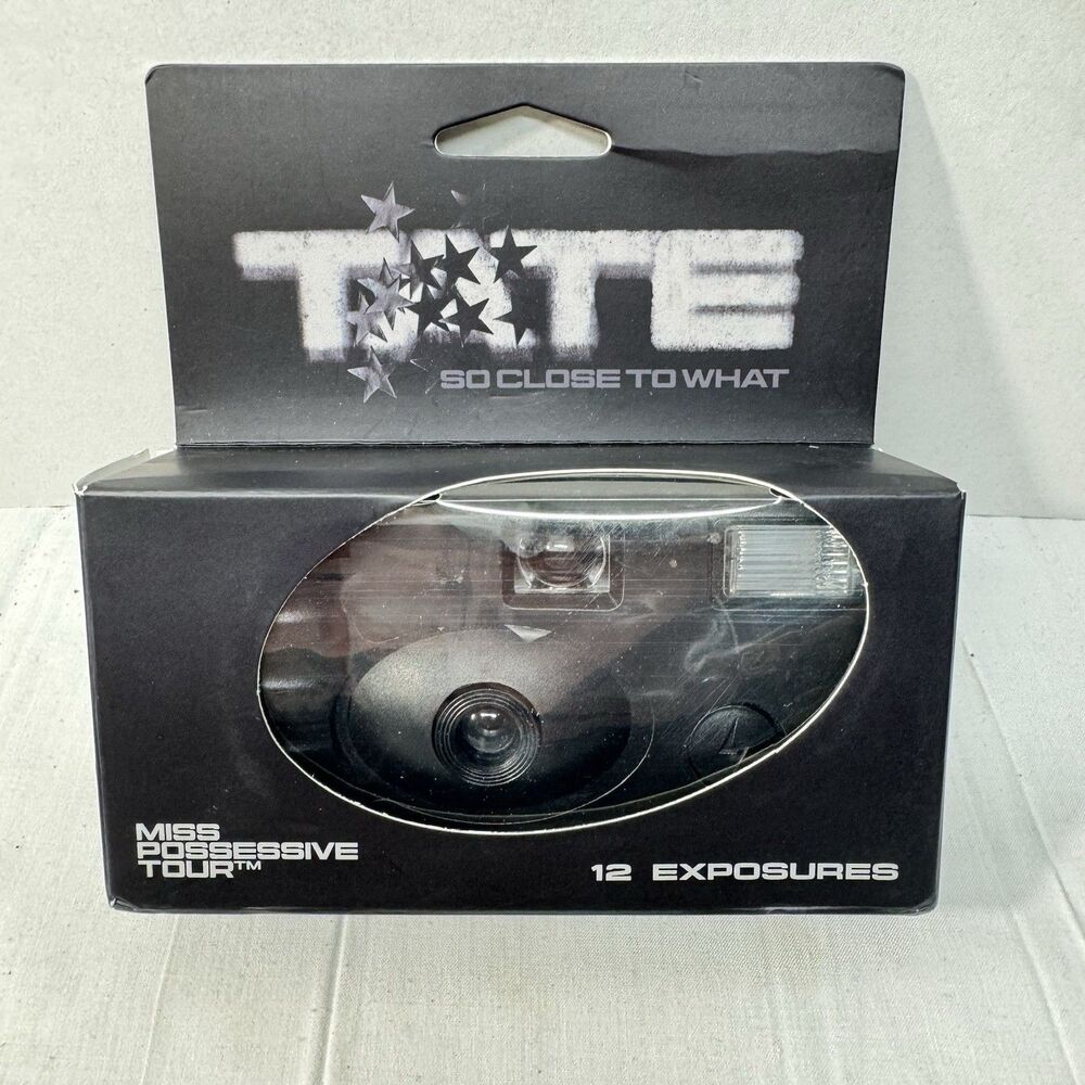 Tate McRae Tour Black Disposable Film Camera VIP merch Brand New Sealed